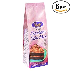 Pamela\’s Products Luscious Chocolate Cake Mix, 21-Ounce Packages (Pack of 6)