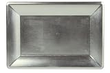 Caspari Rectangular Lacquer Tray, Silver