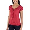 Juniors' Xhilaration&reg; Peasant Top - Ever Reddy
