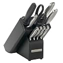KitchenAid 10-pc. Stainless Steel Cutlery Set with Black Block