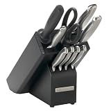 KitchenAid 10-pc. Stainless Steel Cutlery Set with Black Block