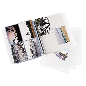 Clear Plastic 4-Pocket Photo Pages, Pack Of 50