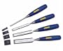 Irwin Marples M444/S4 4-Piece Blue Chip Bevel Edge Woodworking Chisel Set