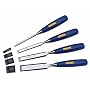 Irwin Marples M444/S4 4-Piece Blue Chip Bevel Edge Woodworking Chisel Set