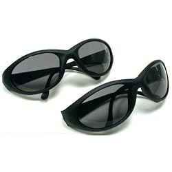 2 Safety Glasses Hunting Shooting UV Grey Sunglasses