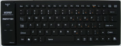 Menotek Flexible Bluetooth Waterproof Mini Keyboard For Apple iPad 3G and Wifi models 16GB, 32GB, 64GB and iPhone 4/4G, Windows, Mac, Linux