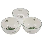 Spode Christmas Tree 3 Part Server 9- 1/2 inch