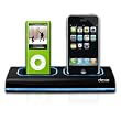 Dexim DualDock Ladestation St�nder f�r iPhone 1G/2G/3G/3GS und iPod Touch 2G/3G sowie 3,4,5th Nano / Classic