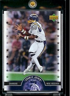 2005 Upper Deck Legends Charlie Joiner San Diego Chargers Football Card #43 - Mint Condition - In Protective Display Case !!
