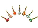 Self Adhesive Indian Bindi Dots Bollywood Belly Dance Tattoo Body Art and Crystal Wedding & Bridal Fashion Jewelry