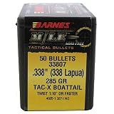 338 Lapua; For: .338 285gr TACX Boat Tail (Per 50); MFG: Barnes Bullets; Catagory:... by 