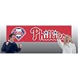 Philadelphia Phillies MLB Applique & Embroidered Party Banner (96"x24")