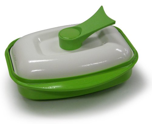 Microhearth Grill Pan for Microwave Cooking, Lime