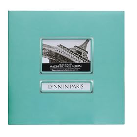 CR Gibson Post-Bound Magnetic Page Photo Album, 13.625-Inch by 13-Inch, Blue Crush by C. R. Gibson