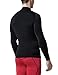 CLSL TM-T11-BLKZ_Large Tesla Men's Mock Long-Sleeved T-Shirt Cool Dry Compression Baselayer T11