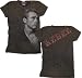 James Dean REBEL Portrait Classic Movie Star Role Model Juniors Black T-shirt Image
