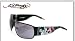 ED HARDY EHS 012 LOVE KILLS SLOWLY BLACK METAL AVIATOR SUNGLASSES