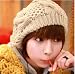 BDS -2 Cute Women Warm Beanie Snowboarding Winter Warm Hats (Red and White)