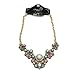 VANKER Elegant Women Necklace Choker Water Drop Diamond Acrylic Flower Pendant Chain