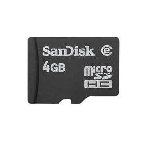 SanDisk 4 GB Class 2 microSDHC Flash Memory Card SDSDQ-004G-A14F [Amazon Frustration-Free Packaging]