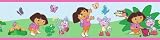 Review Brewster Wallcovering Co 147B02148 / Brewster Dora and Friends pink Border by Nickelodeon