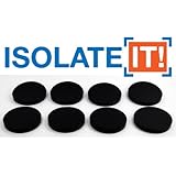 Isolate It: Sorbothane Vibration Isolation Circular Pad 50 Duro (.25" Thick 2.25" Dia.) - 8 Pack