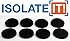Isolate It: Sorbothane Vibration Isolation Circular Pad 50 Duro (.25" Thick 2.25" Dia.) - 8 Pack