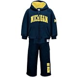 Michigan Wolverines Toddler Navy Blue Rush Full Zip Hoody & Sweatpants Set