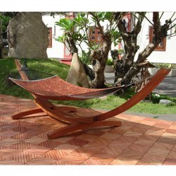 Arc Hammock Stand - Wood (Natural Wood) (51