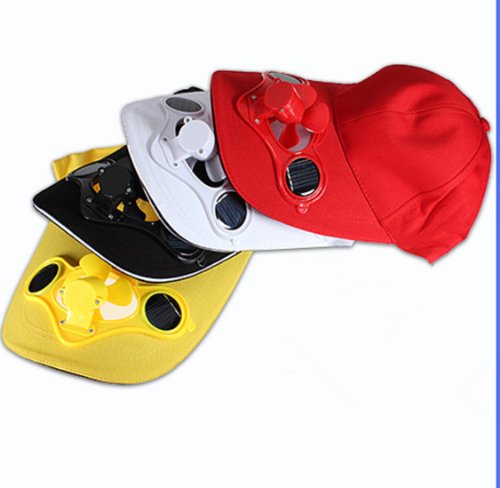 Solar Sun Power Fan Hat Cap many colors