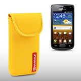 SHOCKSOCK NEOPREN H�LLE CASE TASCHE SCHUTZ F�R SAMSUNG GALAXY W I8150 IN GELBvon "CELLAPOD"