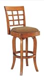 Berkline Family Dining Rustic Oak 30-Inch Dakota Swivel Barstool