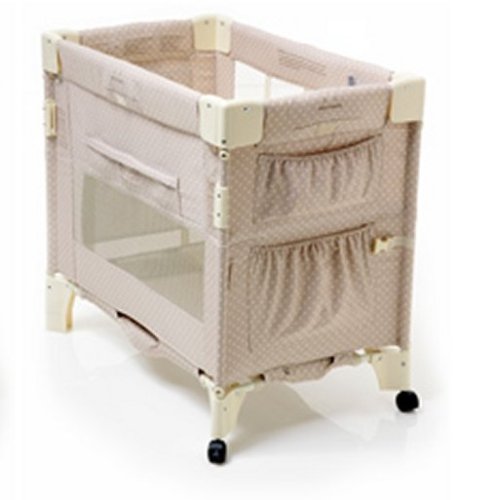 Arm's Reach Mini Co-Sleeper Bassinet - Tan Dot