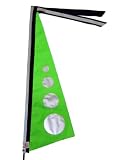 Neon Green - bicycle safety flag - medium