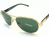 Burberry - Burberry 3022 1017/71 Gold Sunglasses Grey Green Lenses Size: 58-15-135