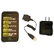 RM iPhone3G・3GSスタートキット シリコンケース ACアダプタ USB充電転送ケーブル ブラック RM-IPS2099BK