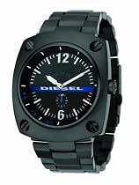 Diesel DZ1202 Black IP Bracelet Watch With Black Dial