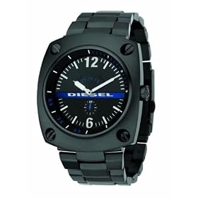 Diesel DZ1202 Black IP Bracelet Watch With Black Dial