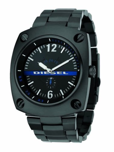 Diesel DZ1202 Black IP Bracelet Watch With Black Dial
