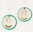Earrings: One Piece Carved Dangle