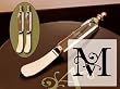 Glass Spreader Set of 2 Monogram M Glass Spreader Set of 2 Monogram M