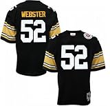 Pittsburgh Steelers NFL Jersey Mike Webster #52 Black Throwback Jersey Size 54