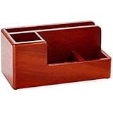 Rolodex 1734648 An Elegant Warm Metropolitan Look. Desk Organizer, Mahogany