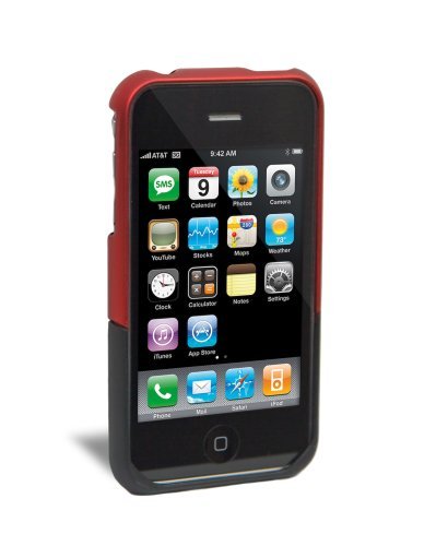 iFrogz Luxe Case for iPhone 3G, 3G S (Red,Black)