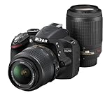 Nikon �f�W�^����჌�t�J���� D3200BK WZ 200mm�_�u���Y�[���L�b�g �u���b�N
