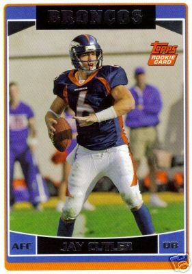 2006 Topps #365 Jay Cutler (RC) - Denver Broncos - Rookie Card (RC) / New Orleans Saints / NFL Football Cards - In Protective Case - Sports Trading Cards Collecting