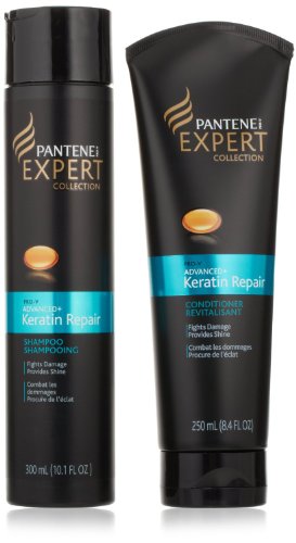 Pantene Pro-V Expert Collection - Advanced + Keratin Repair - Shampoo & Conditioner Set - Net Wt. 10.1 FL OZ (Shampoo) & 8.4 FL OZ (Conditioner) - One Set