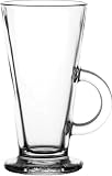 from Casablanca Costa style V Shaped latte coffee glass (250ml/9oz) Set of 4