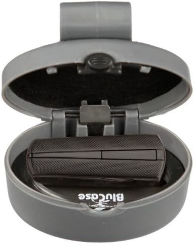 Gray, Universal Bluetooth Headset Carrying/Protection Case (Standard BluCase). Compatible with Jabra, Motorola, Phantronics, Jawbone, Samsung, Bose, LG, Nokia, and other brands of Bluetooth headsets.