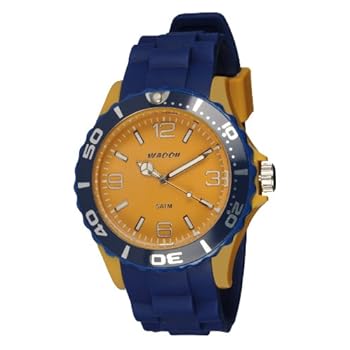 Waooh - Montre MC42 Bicolore - Bleu & jaune moutarde Waooh - Montre MC42 Bicolore - Bleu & jaune moutarde